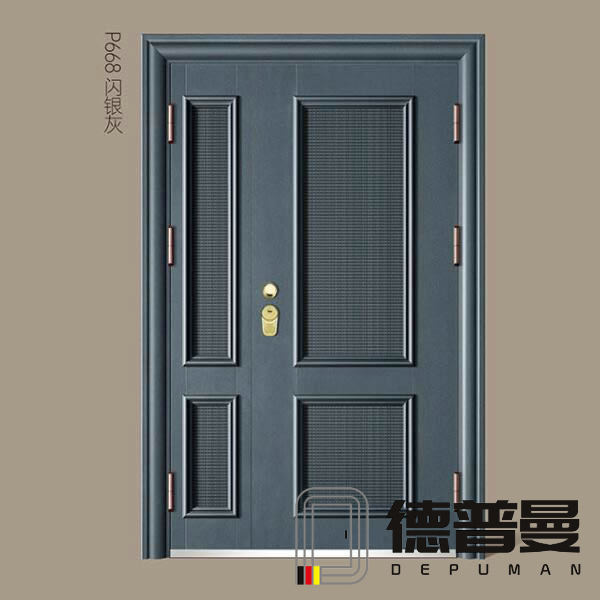 豪華防盜拼接子母門